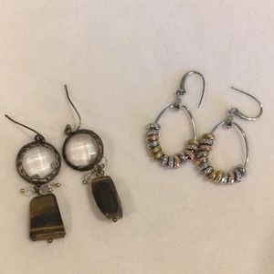 2 Anthropologie Earrings